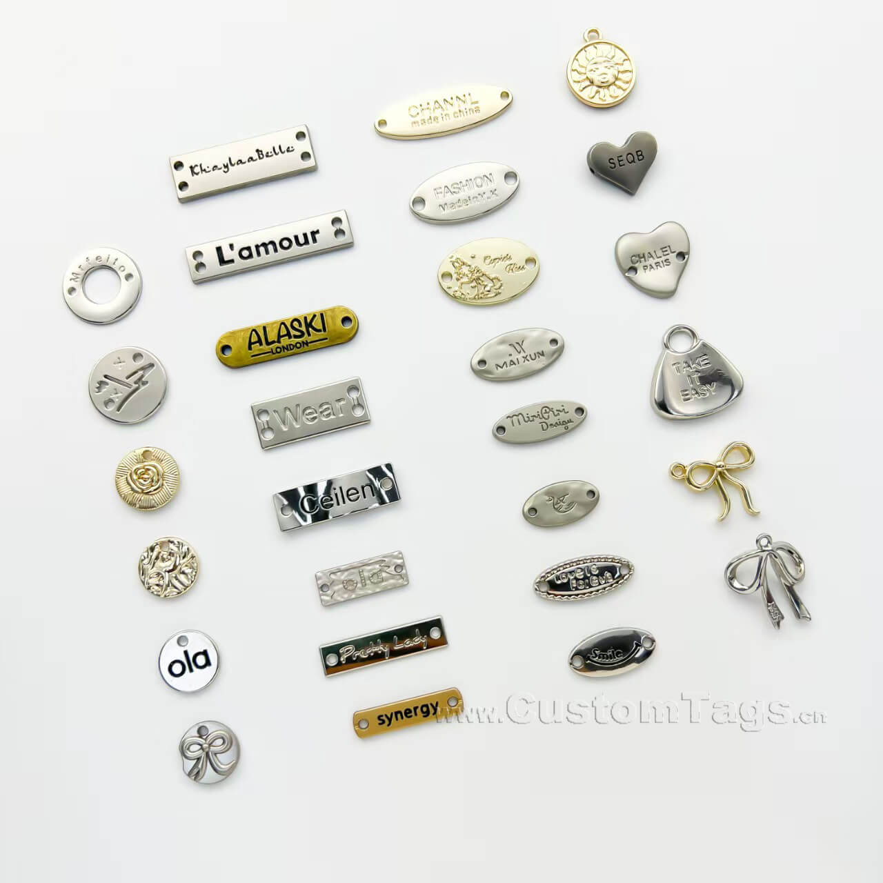 Premium debossed leather label for clothing branding and identification