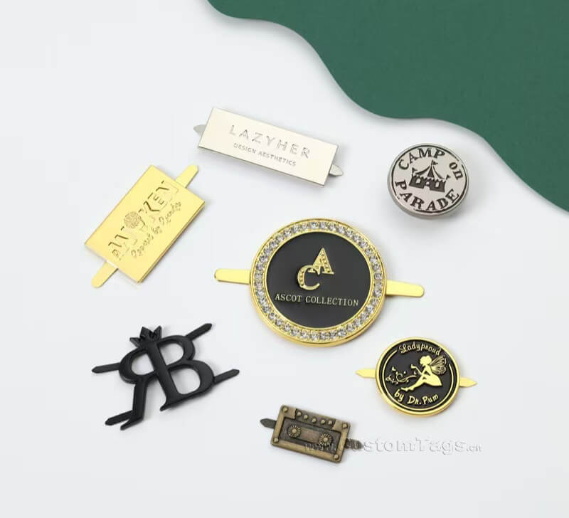 enamel filled metal labels
