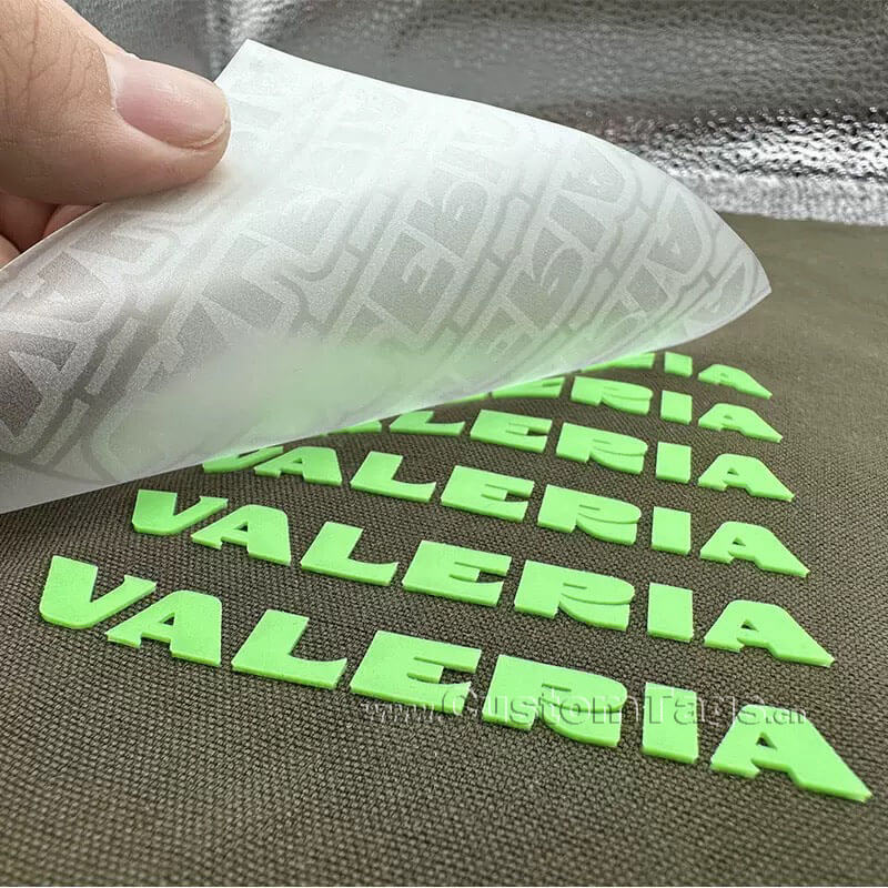 custom 3D silicone heat transfer for clothing