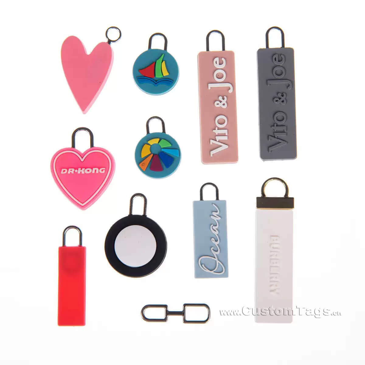 PVC zipper pull