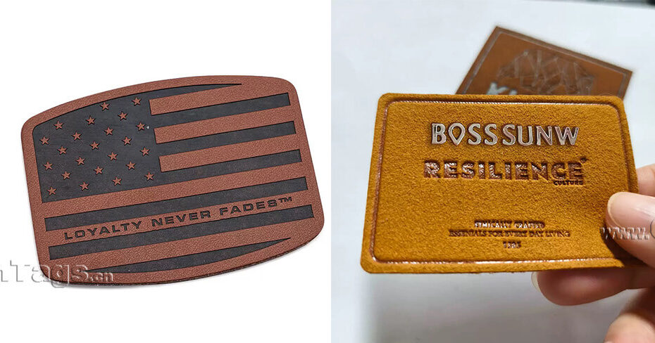 custom faux leather labels and tags for clothing,custom faux leather labels and tags for hats, custom faux leather labels and tags for bags
