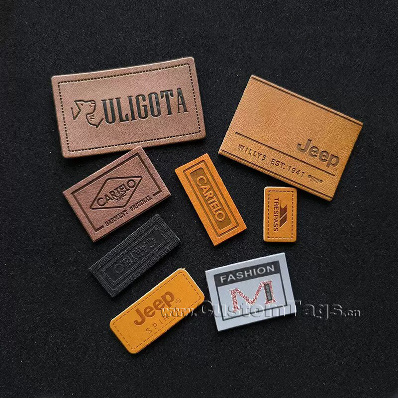 Custom Genuine Leather Labels shape