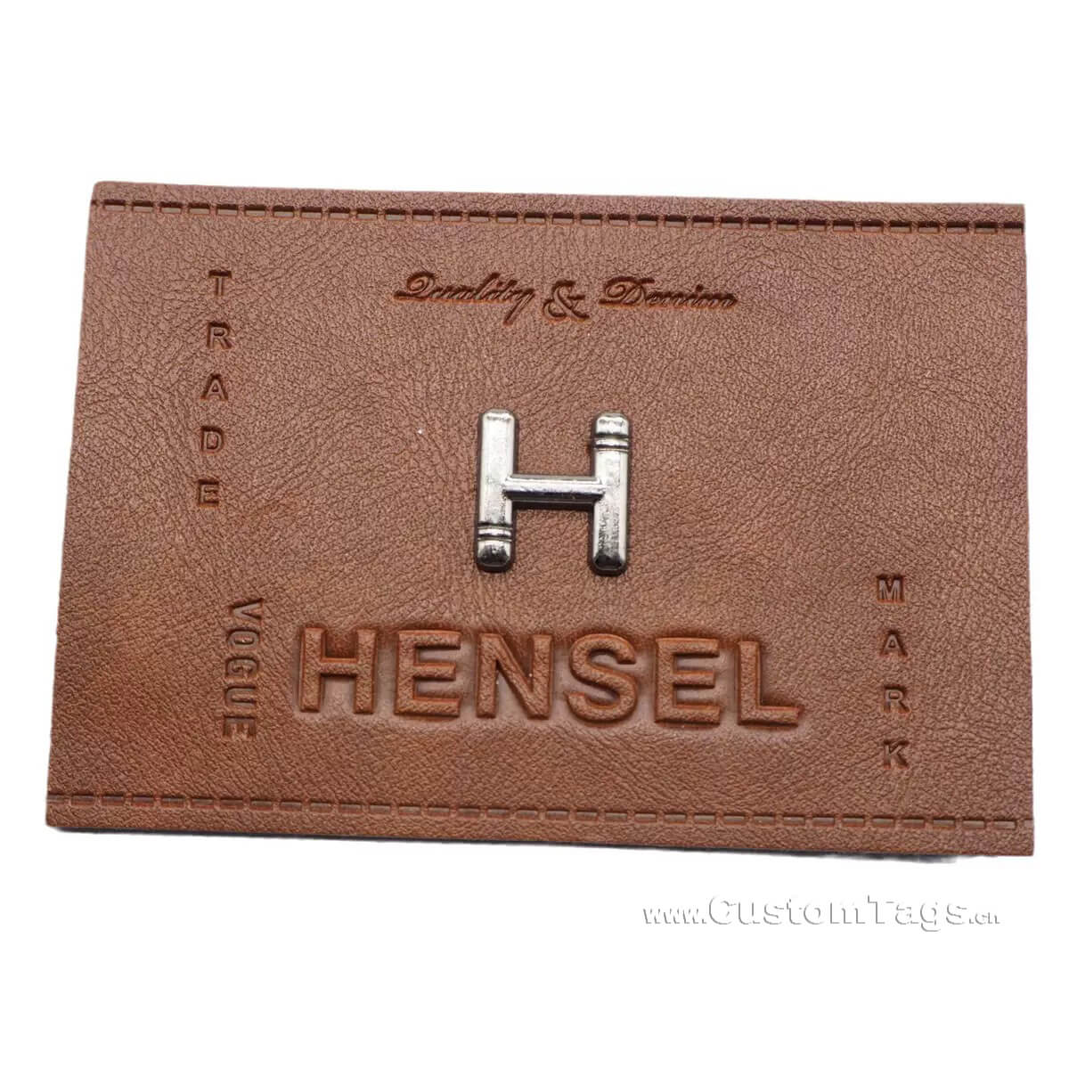 Custom leather label & Tags logo making techniques :embossing or Debossing leather- abels