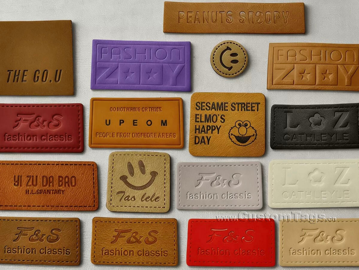 genuine leather labels