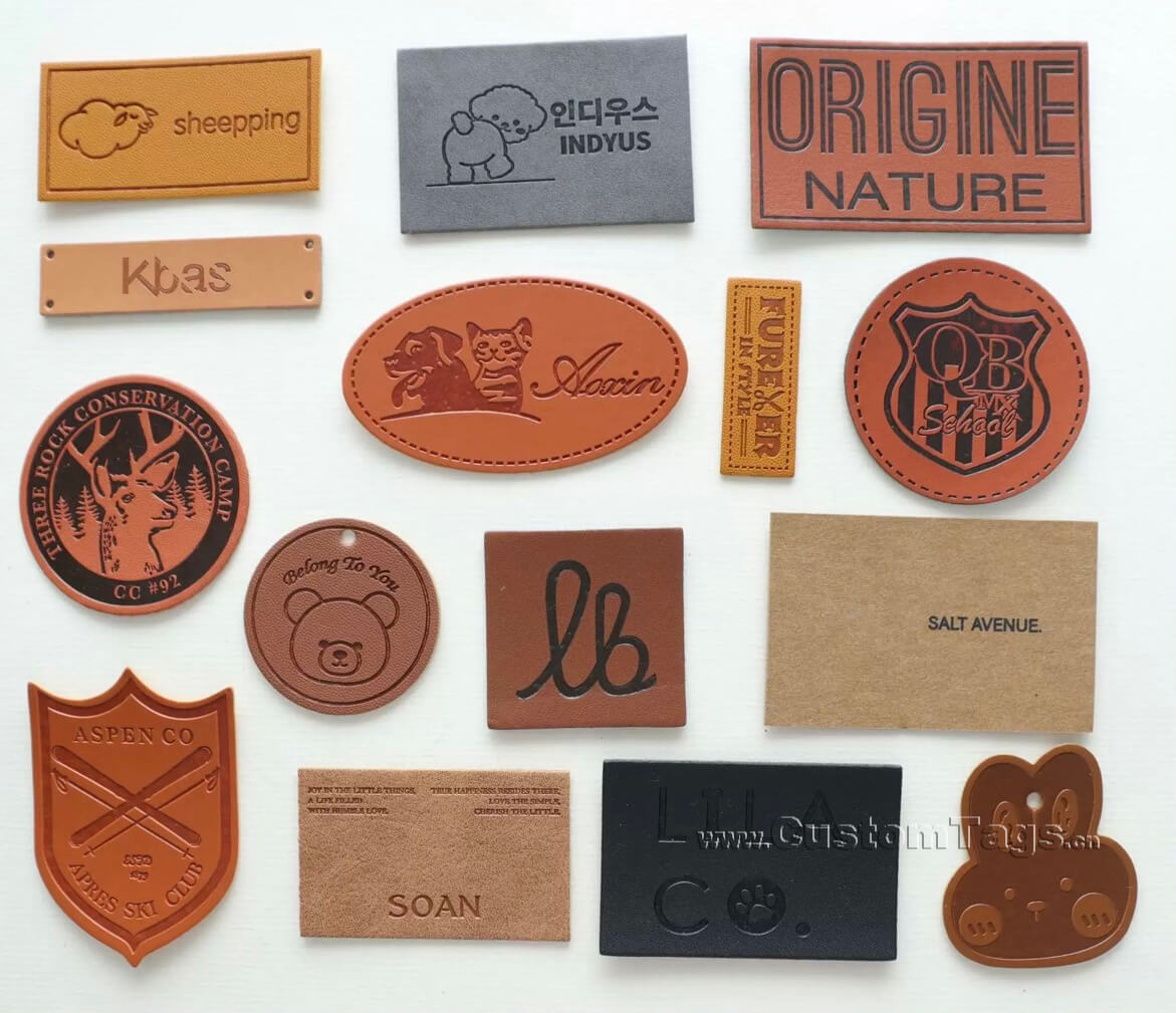 genuine leather labels
