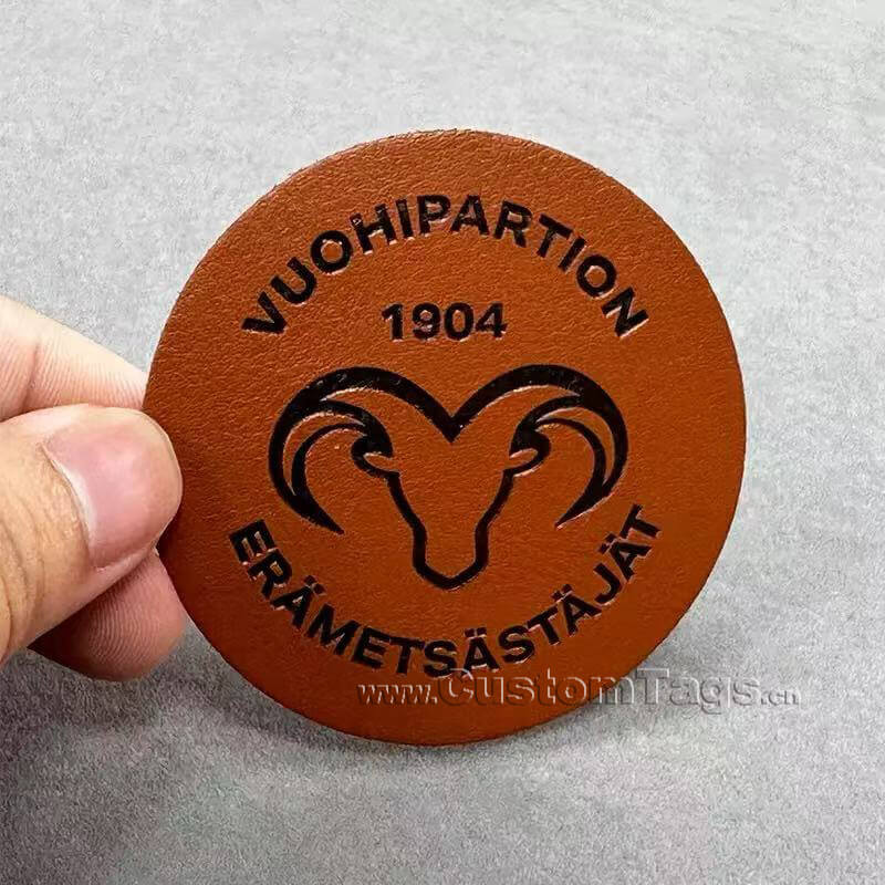 genuine leather labels