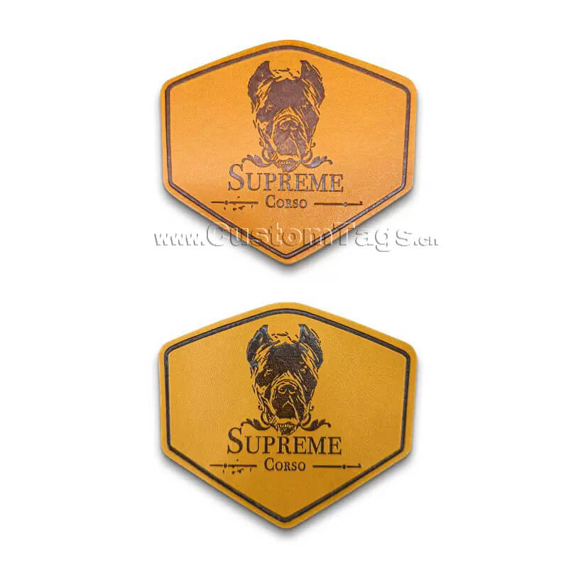 genuine leather labels