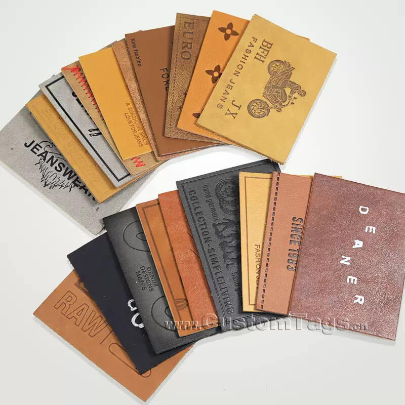 personalized leather labels and tags for clothing brands