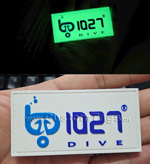 custom luminous silicone labels for clothing