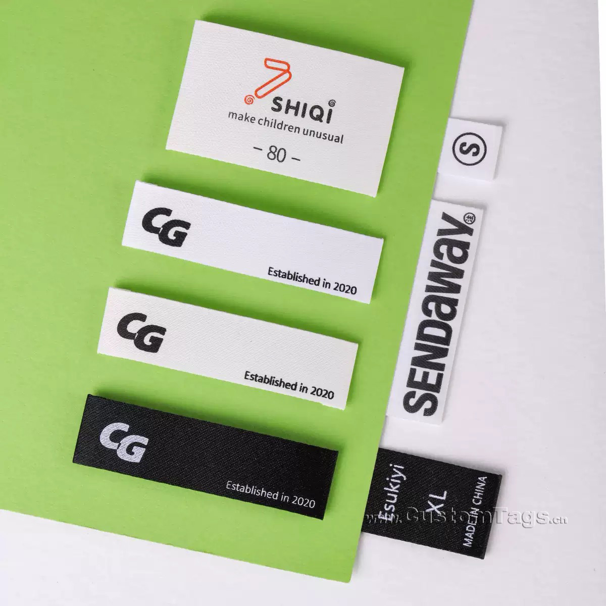 custom matte tape printed labels for clothing