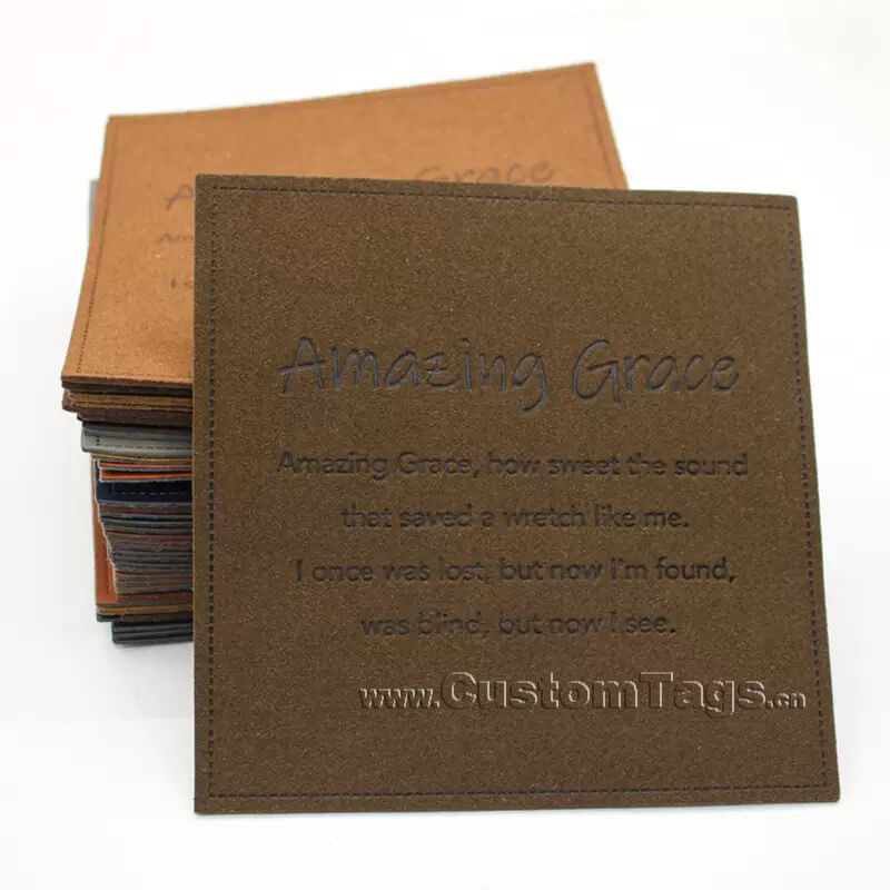 microfiber leather labels for clothing