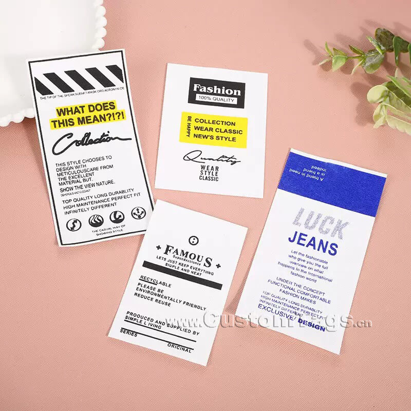 printed fabric labels