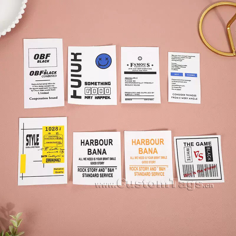 printed fabric labels