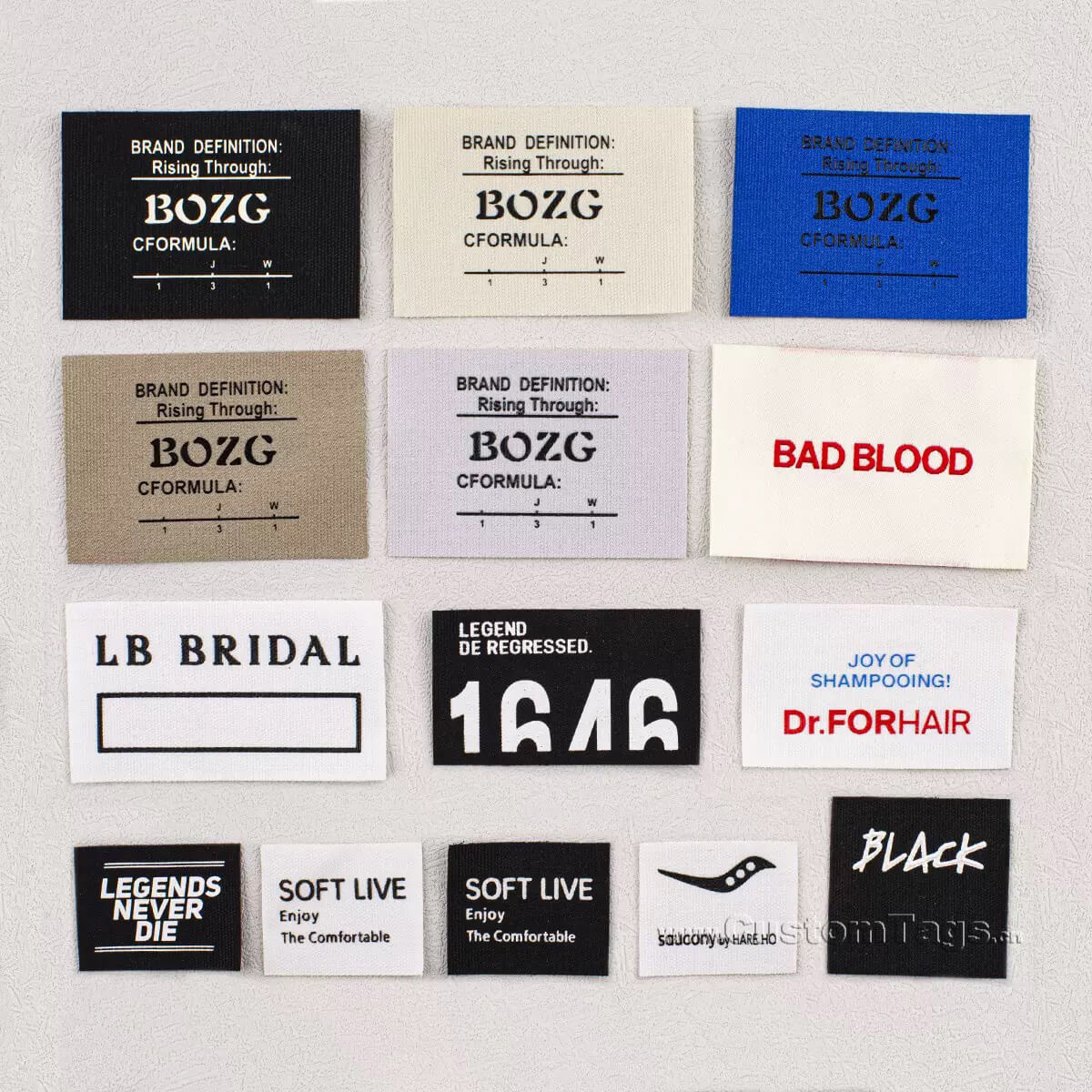 printed fabric labels