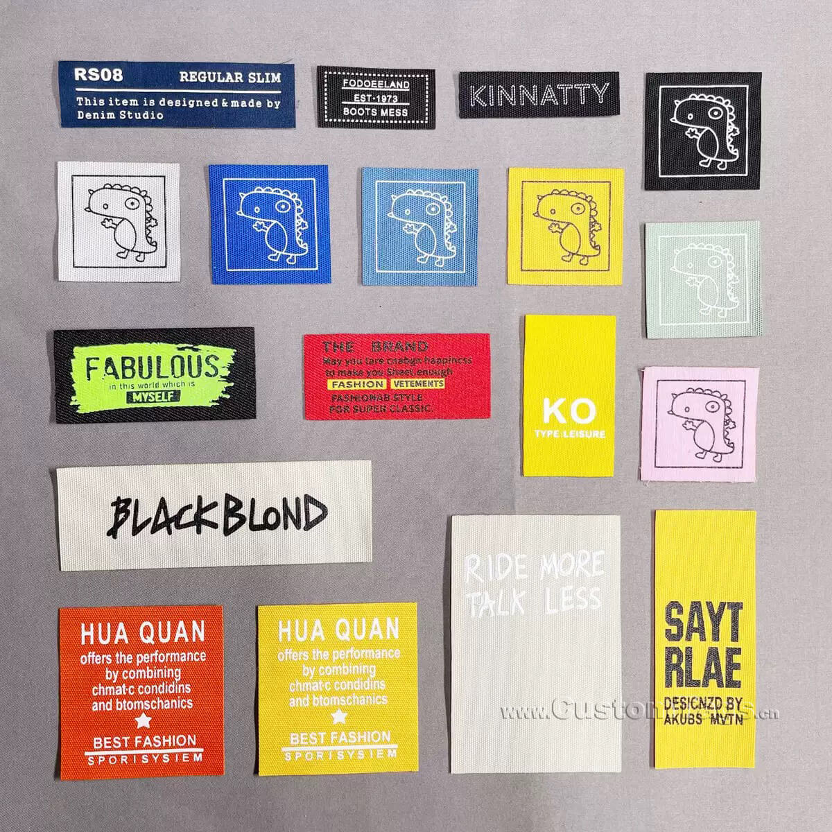 printed fabric labels