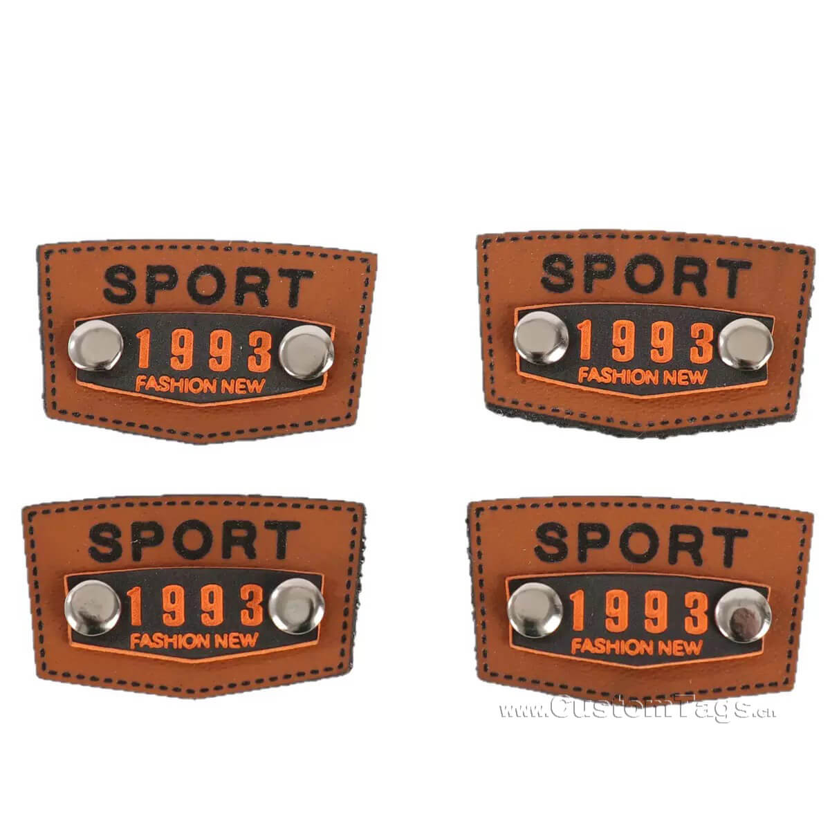 Custom leather label & Tags logo making techniques ：rivet