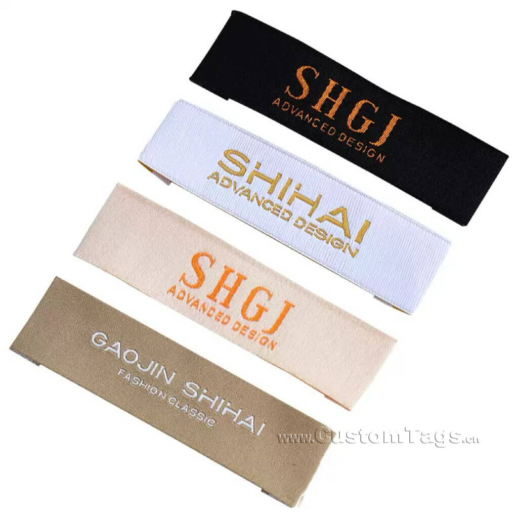 Custon Personalized woven labels for clothing brands