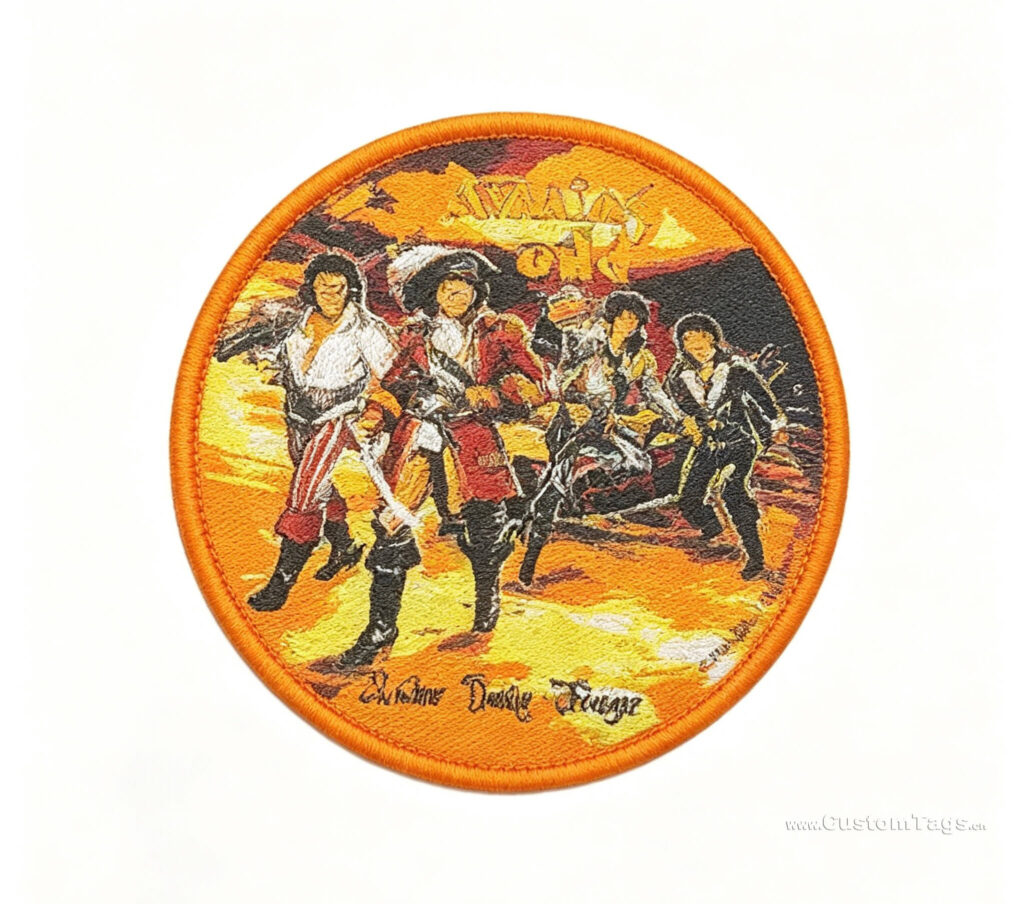 12 color woven patches