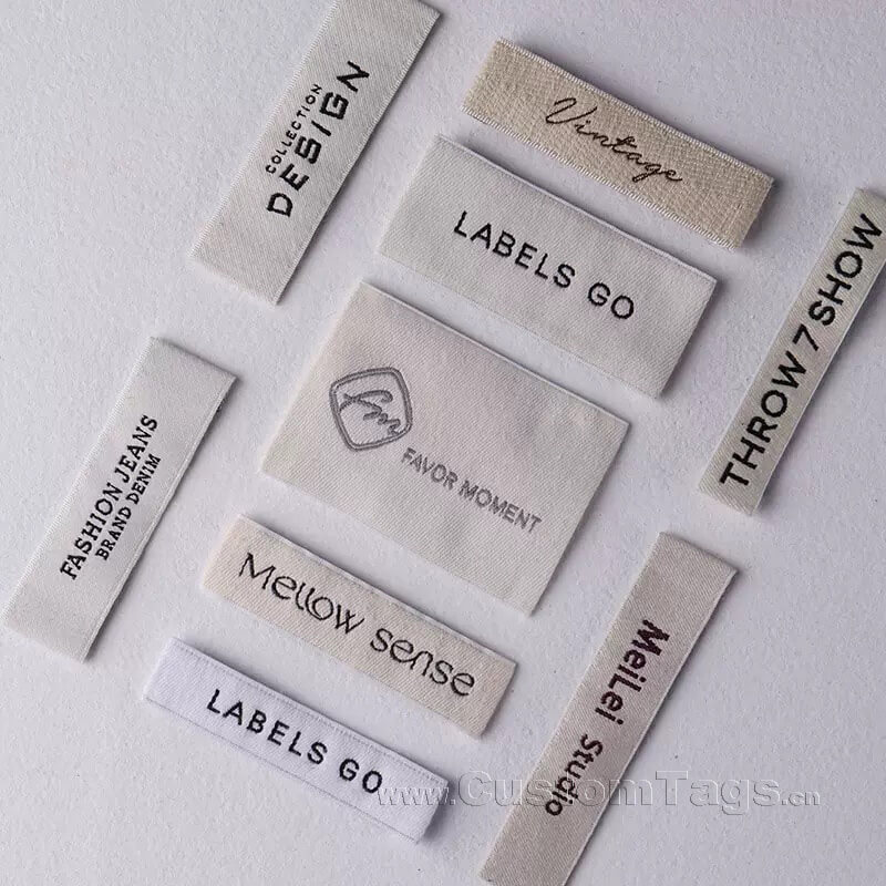 Custom crochet woven labels for clothing