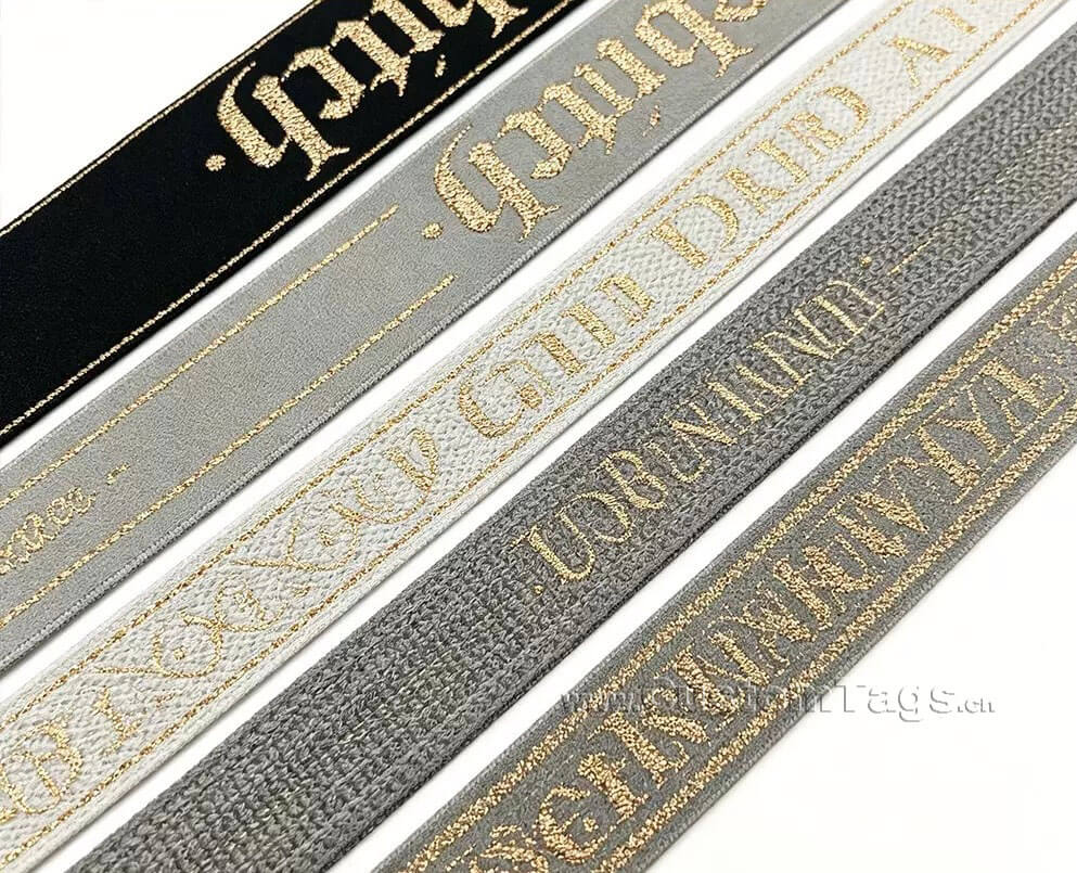 custom elastic bands for clothes with personalized logo