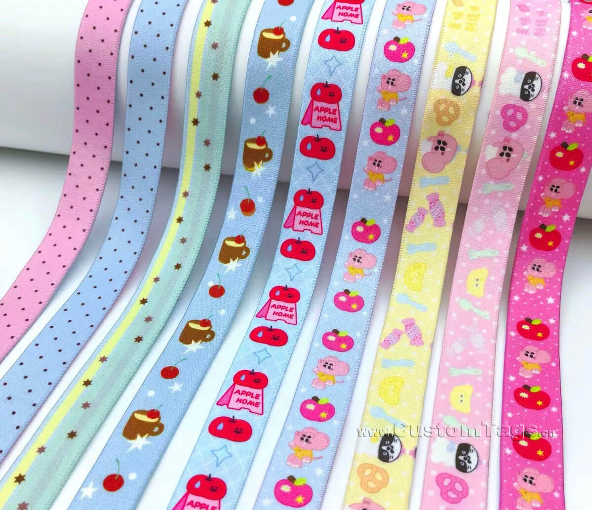 custom elastic bands for clothes with personalized logo
