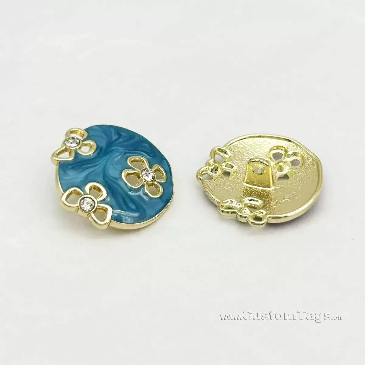 custom electroplating buttons for clothing