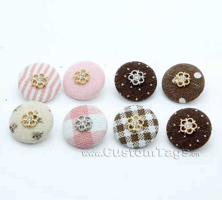 custom fabric covered buttons for clothing