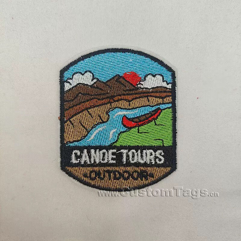 custoim flat embroidery patches