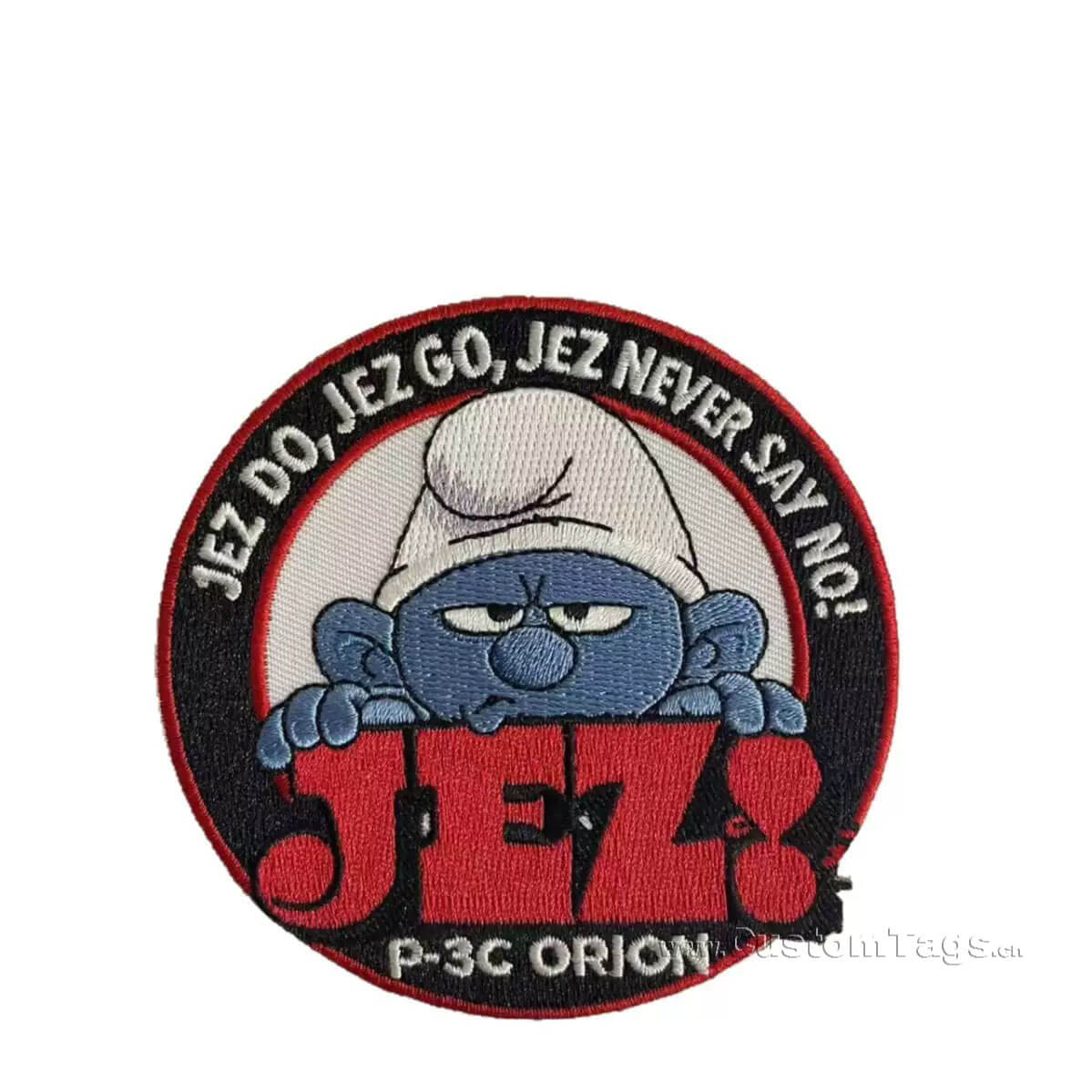 custoim laser cut edges embroidered patches