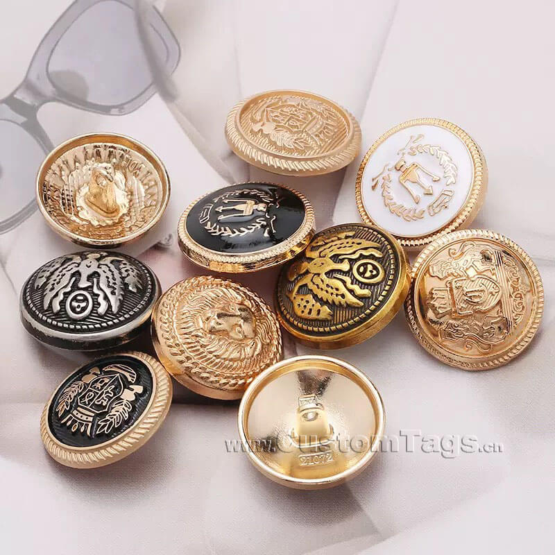 custom metal buttons for clothing