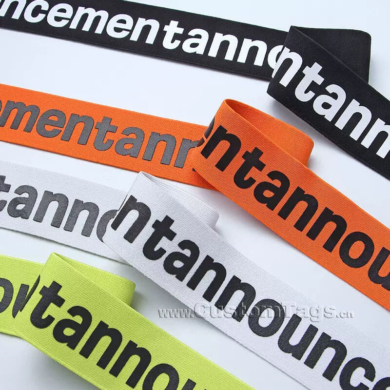 custom printed elastic bands
