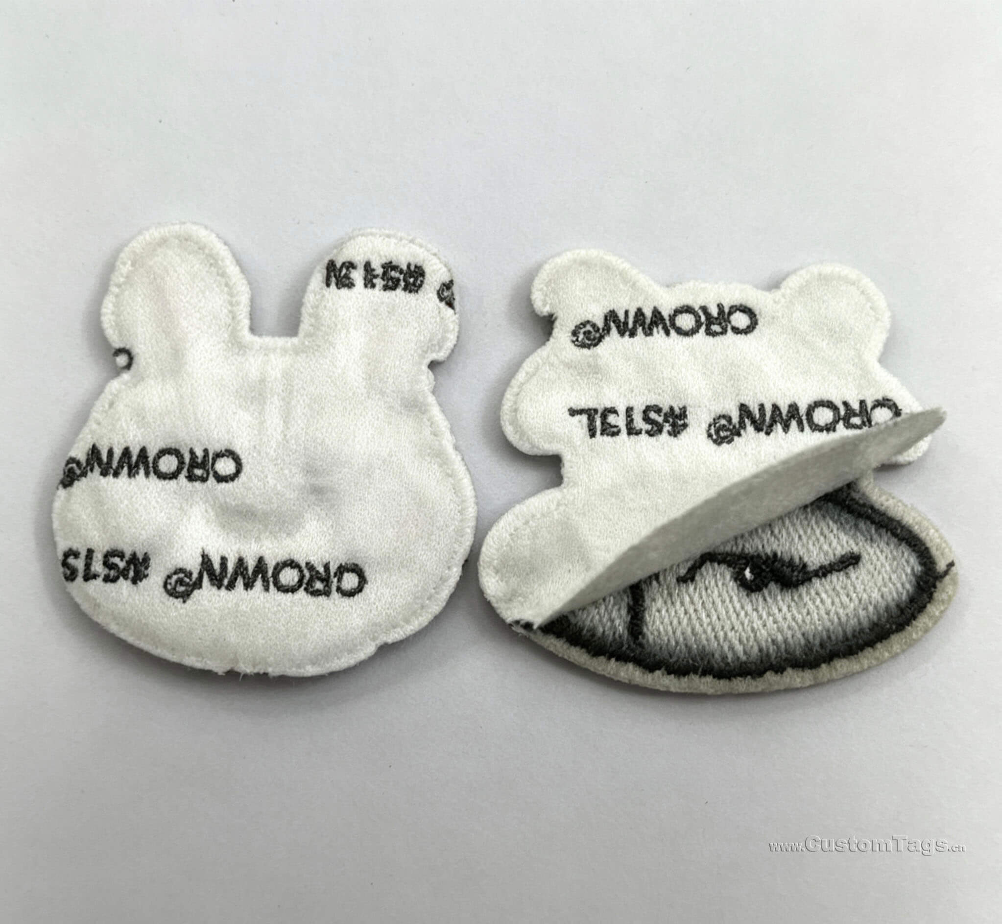 custoim self adhesive glue embroidered patches