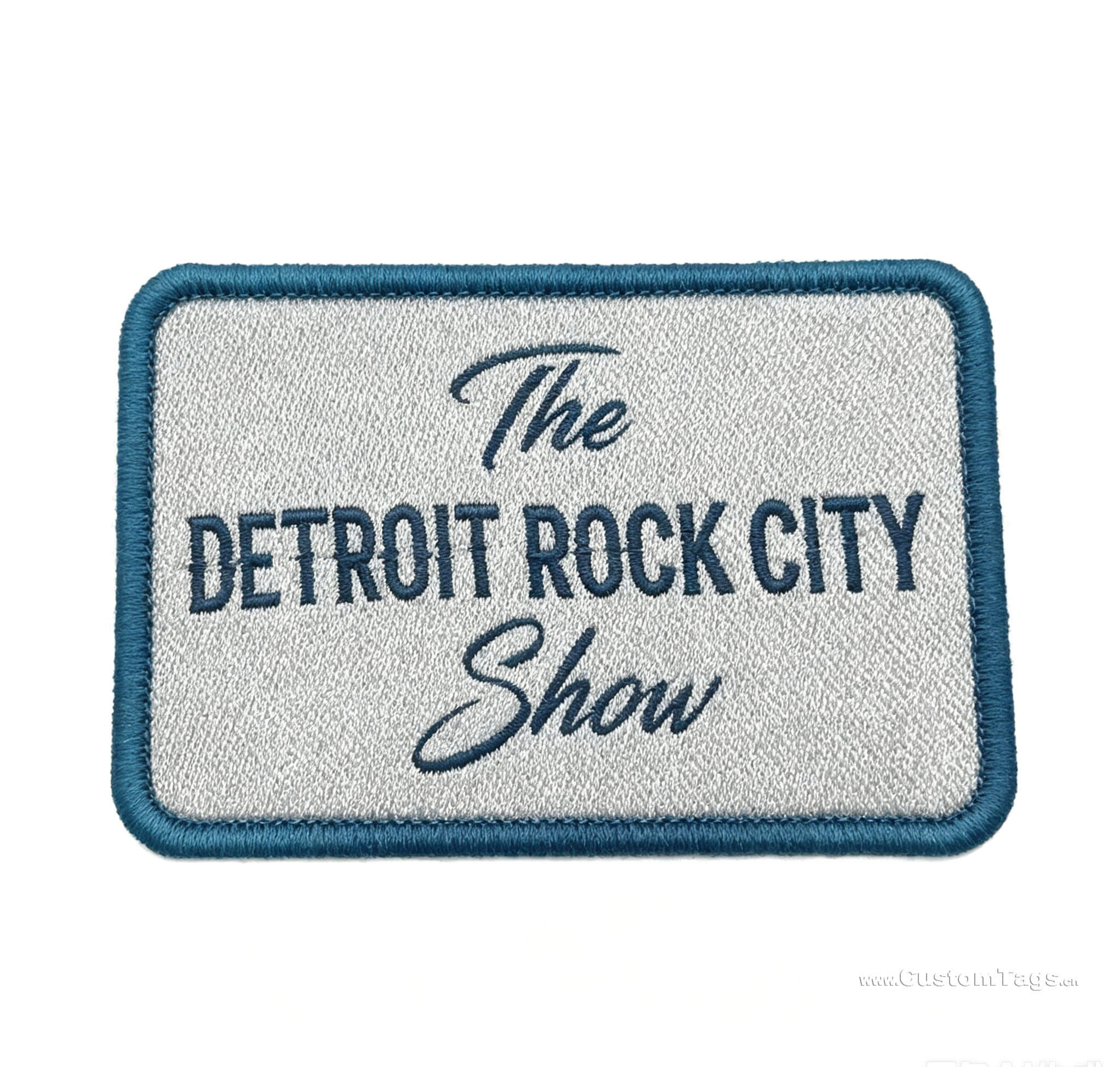 silver wire woven patches