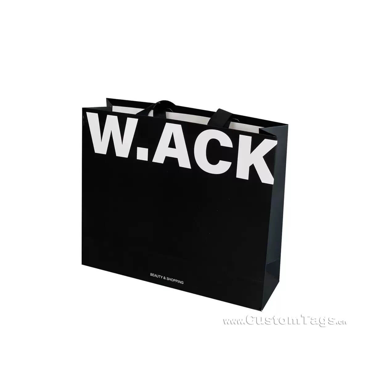 custom black cardstock paper bags