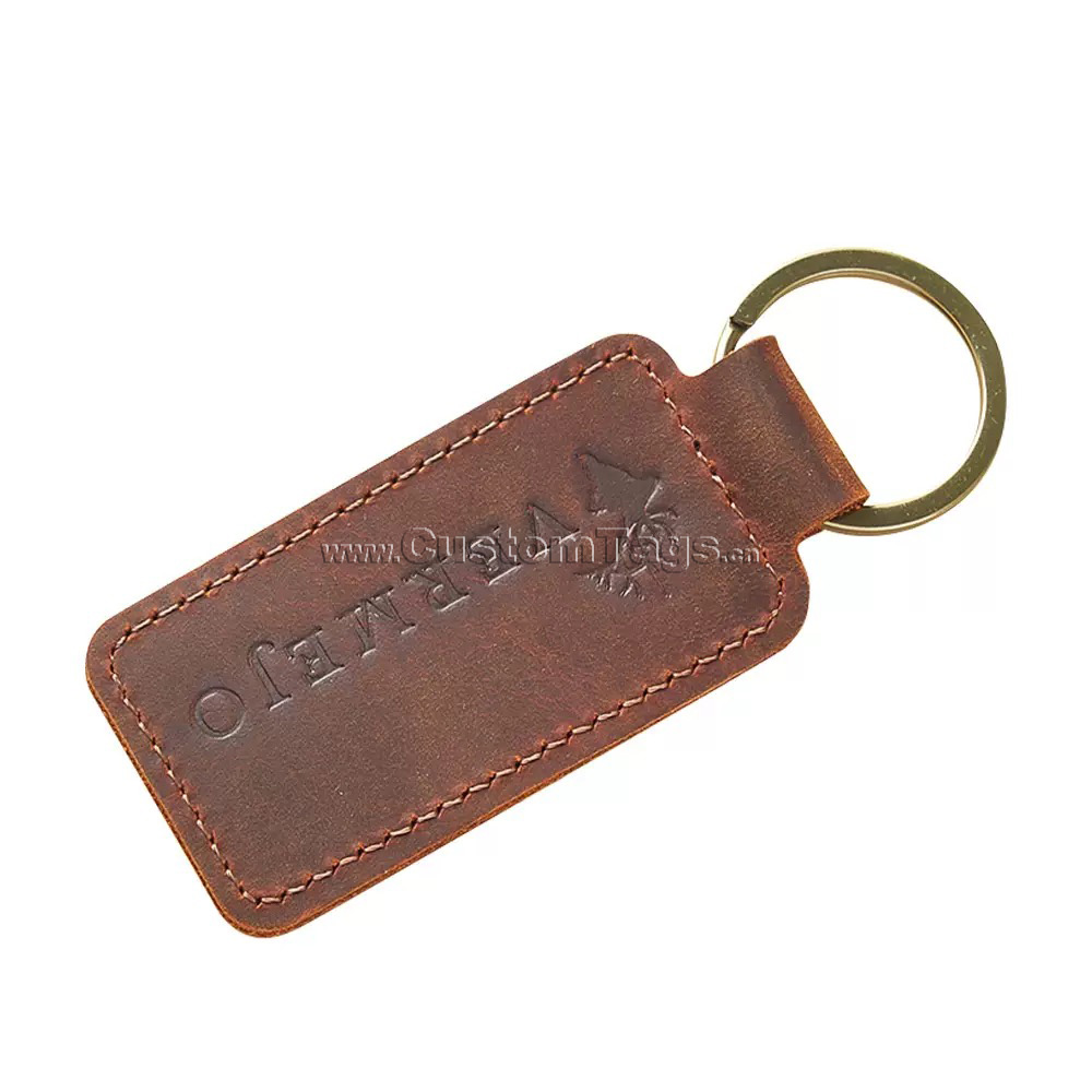 custom metal leather labels for zipper pull