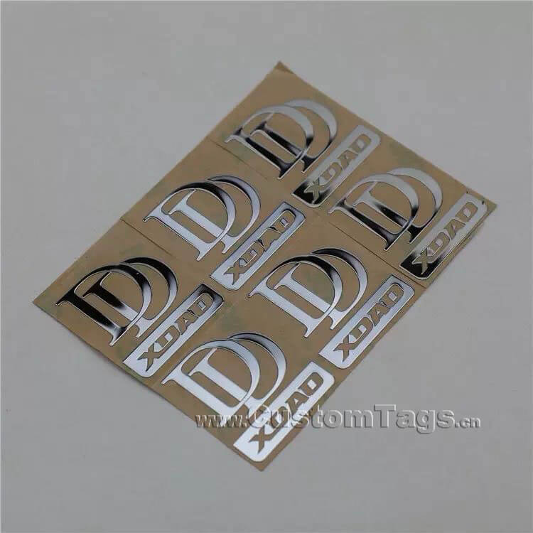 electroformed nickel self adhesive stickers