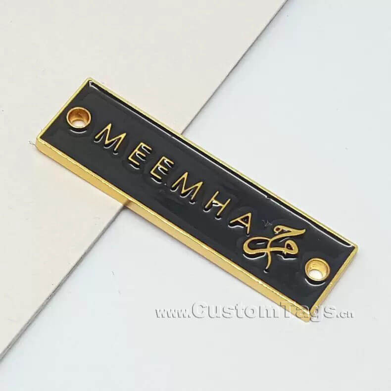 embossed metal labels