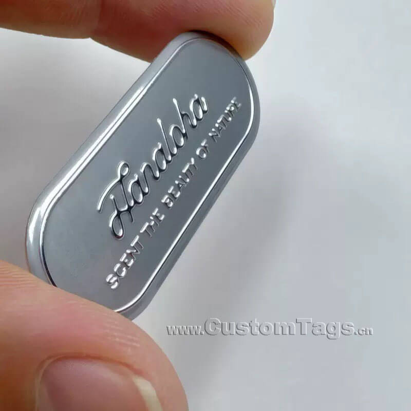embossed metal labels