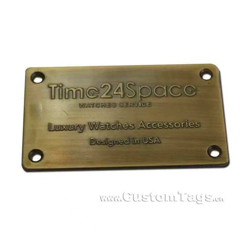 embossed metal labels