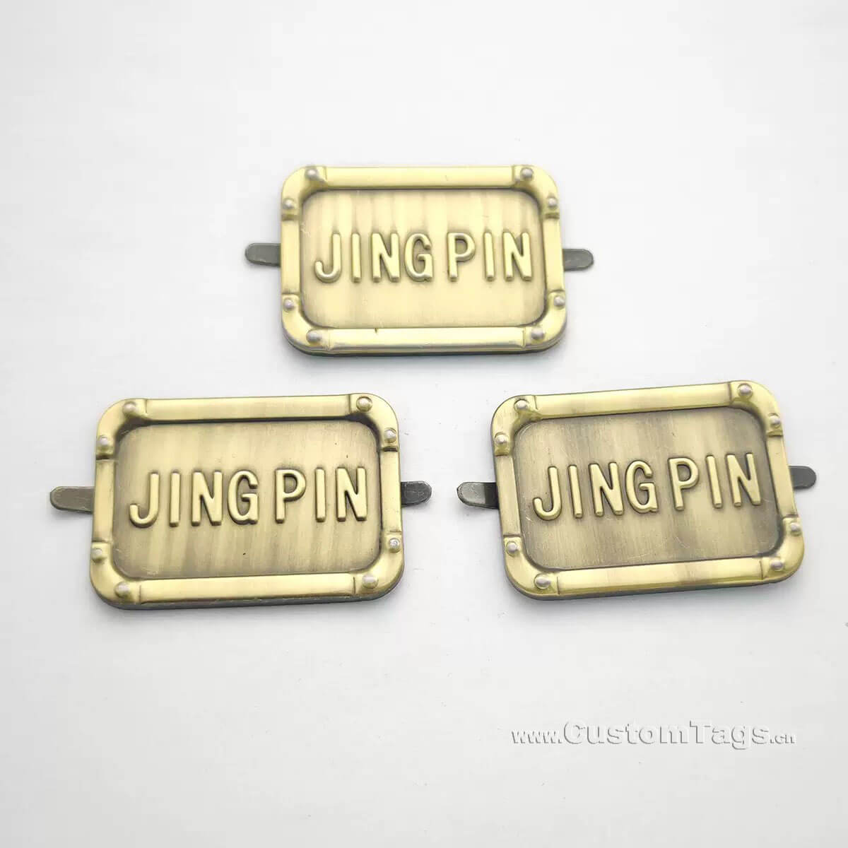 embossed metal labels