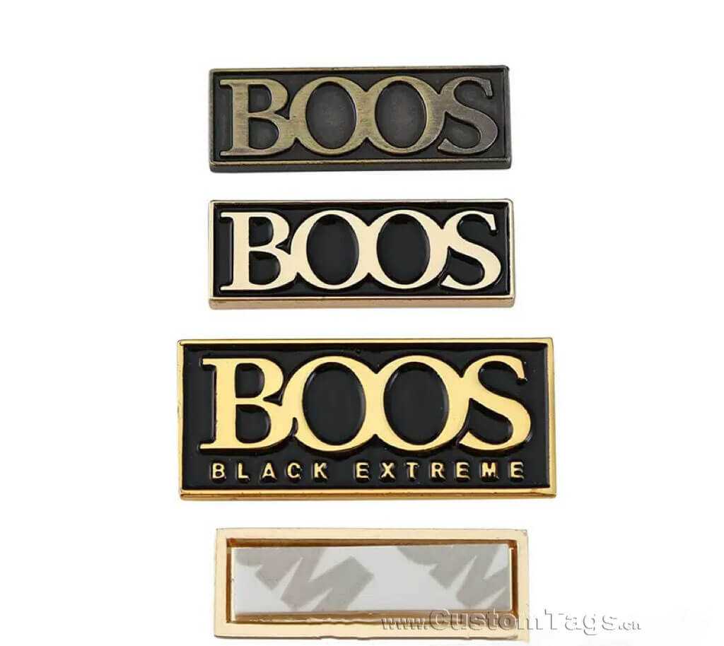 custom metal adhesive labels & stickers