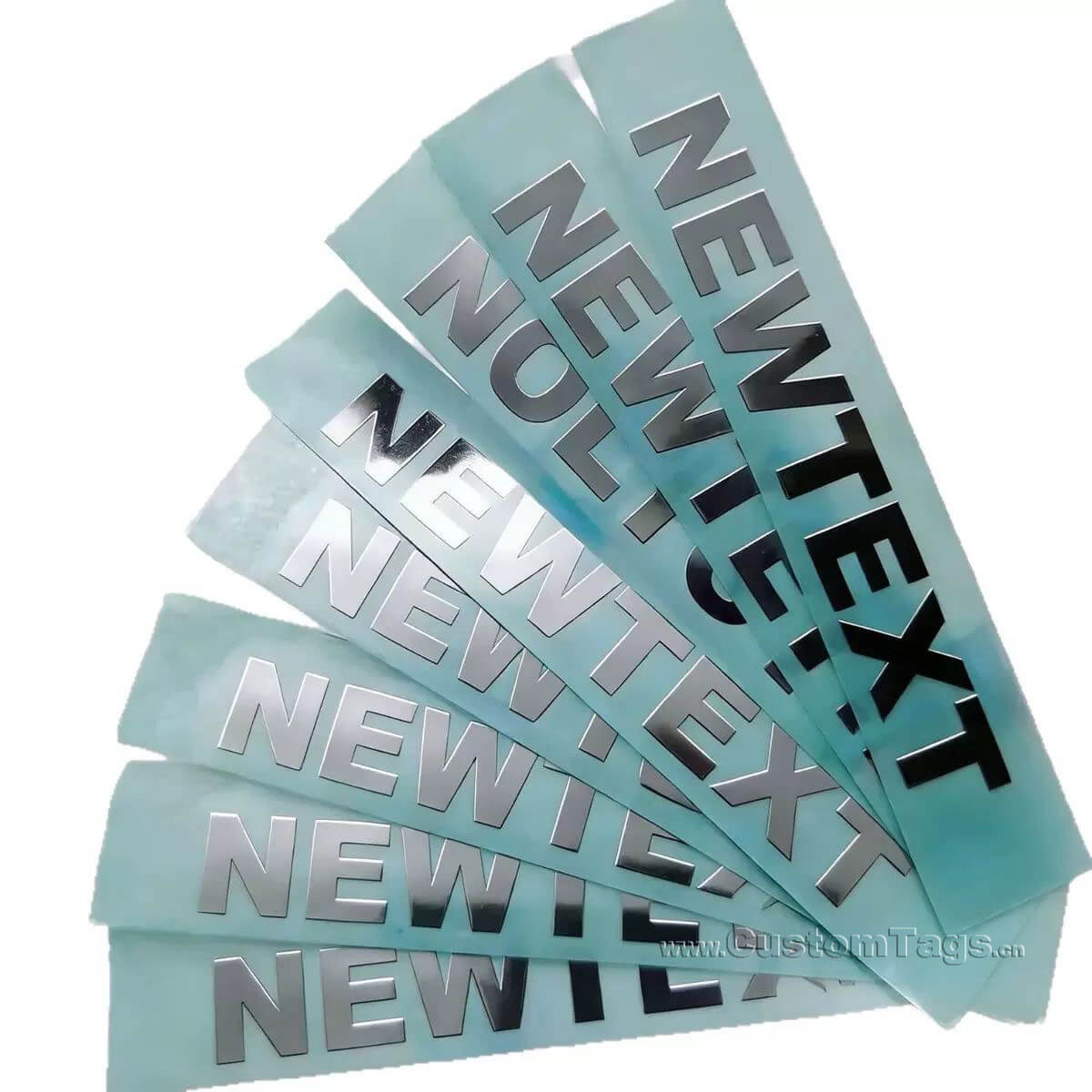 custom metal adhesive labels & stickers