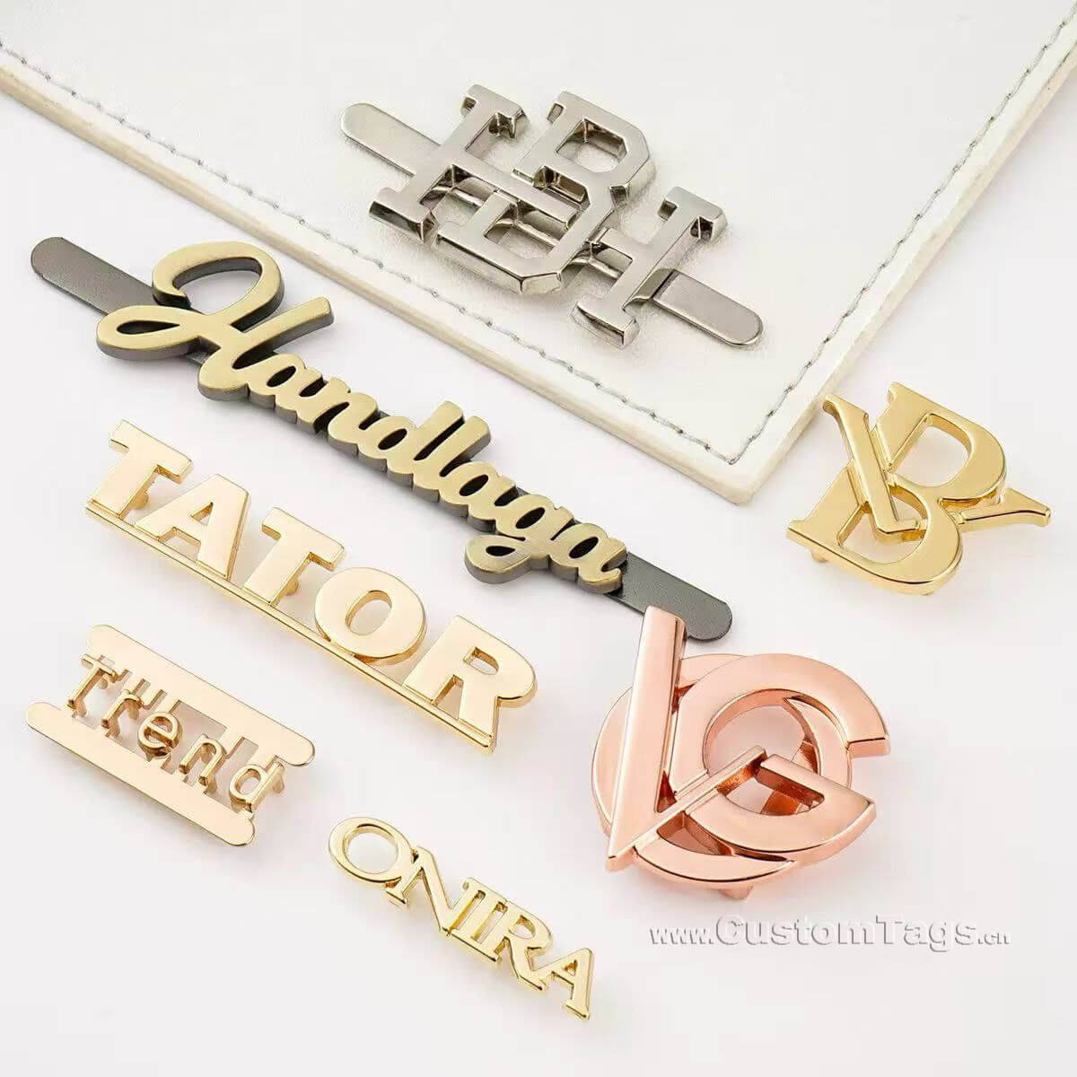 metal bag tags