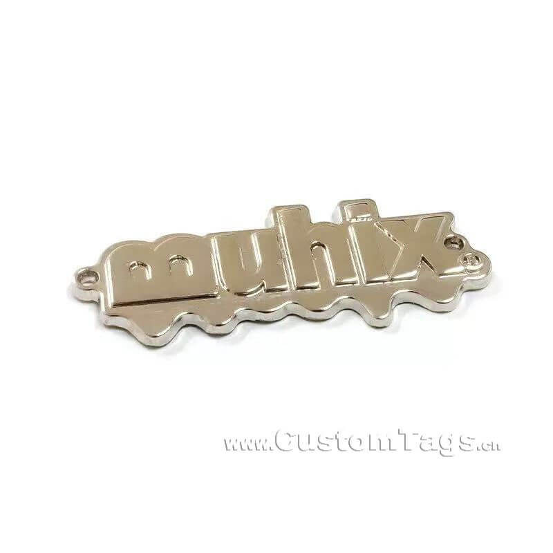 metal brand tags