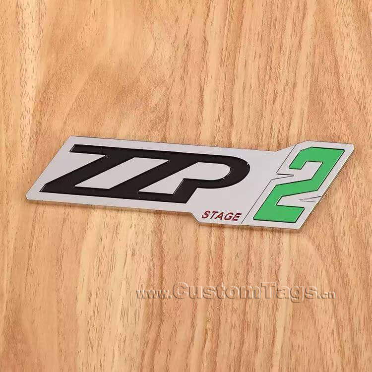 metal brand tags