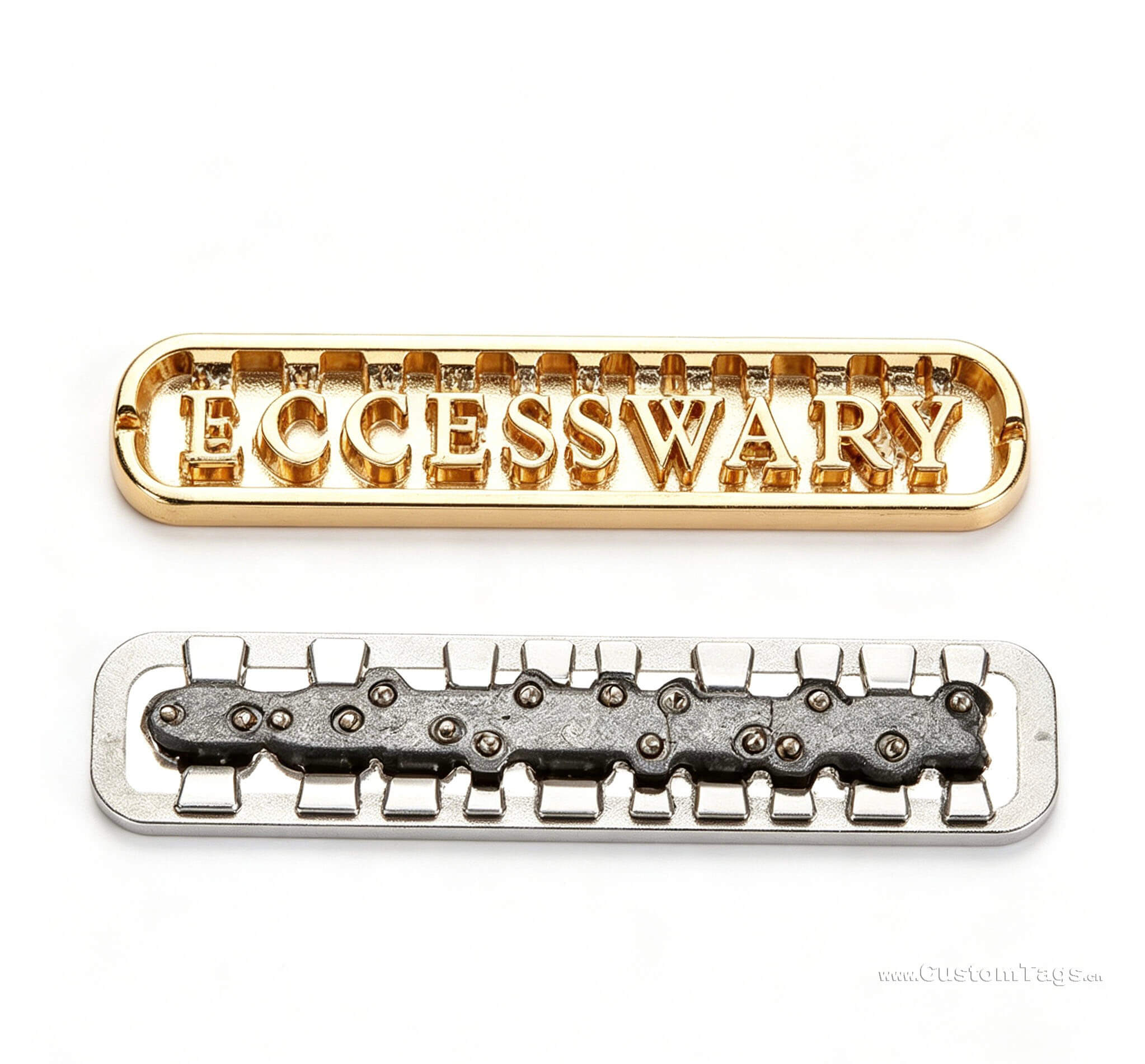 metal clothing tags
