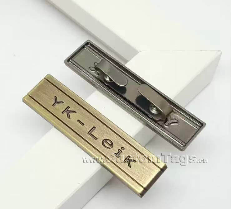 metal clothing tags