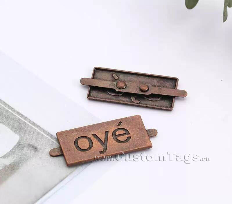 metal furniture tags