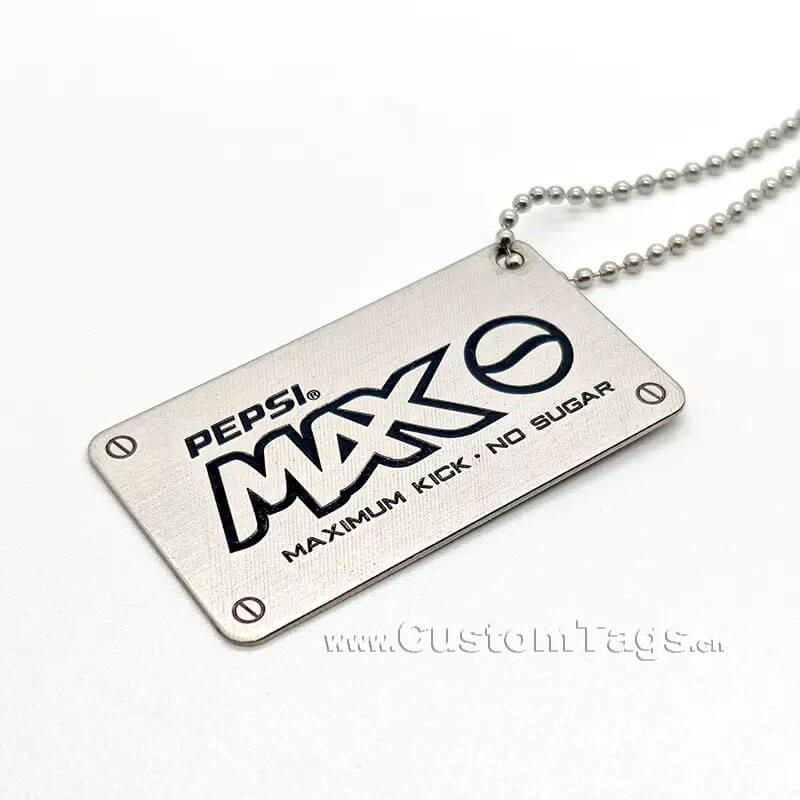 custom metal luggage tags & labels with personalized logo