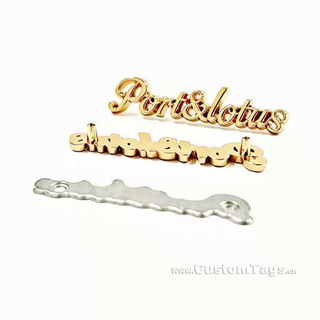 custom metal luggage tags & labels with personalized logo